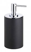 Bemeta 145609320 Gamma Дозатор для жидкого мыла 7.2 см, отдельностоящий, хром/черный купить  в интернет-магазине Сквирел