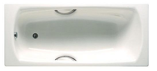 Roca 2200E0000 Swing Ванна стальная 180х80 см с отверстиями для ручек, белая снято с производства