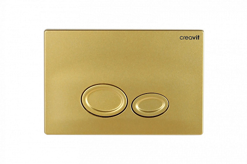 Creavit GP2006.00 Drop Панель смыва для унитаза, накладная, золото матовое
