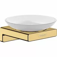 Hansgrohe 41746990 AddStoris Мыльница, полированное золото купить  в интернет-магазине Сквирел