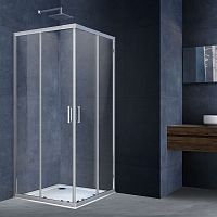 Vincea VSS-3R90/10CL Rapid Душевой уголок (90-100)x(90-100) см, профиль хром/стекло прозрачное