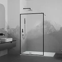 RGW 35101210-84 Walk In WA-012B Душевая перегородка, профиль черный