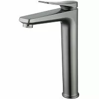 Lemark LM3709GM Bronx Смеситель для раковины, графит