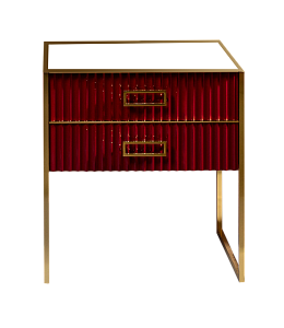 Тумба Armadi Art Monaco 80 см h84 см бордо глянец + золото под раковину моноблок 866-080-RG