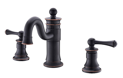 Timo 6021/04F Adelia Смеситель для раковины, на 3 отверстия, black-antique