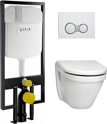 VitrA 9003B003-7200 Комплект: подвесной унитаз + сиденье-микролифт + инсталляция + панель управления снято с производства