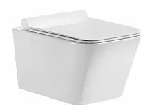 Sole CUB11SC2 Cube Унитаз подвесной с крышкой Soft-close, 36х52 см, белый
