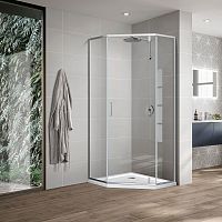 Vincea VSP-2SU900CL Slim-U Душевой уголок 90х90 см, профиль хром/стекло прозрачное