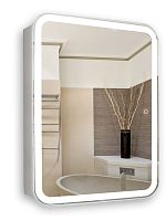 Azario LED-00002471 Фиджи Зеркальный шкаф подвесной, с подсветкой, 50х75 см, белый купить  в интернет-магазине Сквирел
