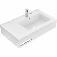 Акватон 1A734331QA01R Квадро Про Раковина из литьевого мрамора, 80х45 см, белый