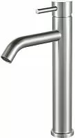 Aquanet AF210-11S Steel Смеситель для раковины, сталь