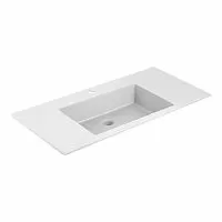 Vincea VCB-13100W Раковина из искусственного камня, 100х48 см, белая