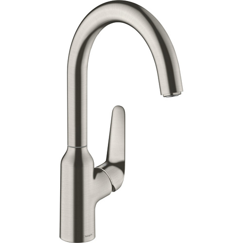 Hansgrohe 71802800 Focus M42 220 Смеситель для кухни, однорычажный, под сталь