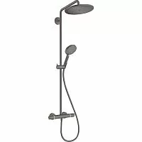 Hansgrohe 26890340 Croma Select S 280 Душевая система 1jet Showerpipe, шлифованный черный хром