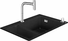 Hansgrohe 43220000 C51-F635-09 Кухонная мойка со смесителем, черный