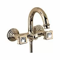 Cezares OLIMP-VD-02-Sw Смеситель для ванны, бронза/ручки Swarovski