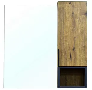 Azario CS00080416 Gris Зеркальный шкаф подвесной, 88х80 см, дуб веллингтон