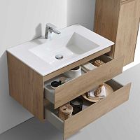 Vincea VMC-2L800NO Luka База под раковину, 80х48 см, подвесная, N.Oak (натуральный дуб) купить  в интернет-магазине Сквирел