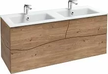 Jacob Delafon EB1834RU-P6 Sherwood Тумба под раковину 120х46 см, 3 ящика, натуральный дуб купить  в интернет-магазине Сквирел