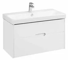 Aquaton 1A2544K0OL010 Оливия Тумба с раковиной 90, белый матовый купить  в интернет-магазине Сквирел