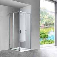 Vincea VSS-2SC8010CL Scala Душевой уголок 100х80 см, профиль хром/стекло прозрачное