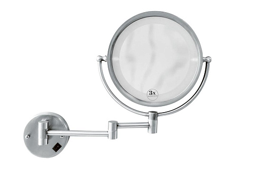 Boheme 505 Brillante Зеркало настенное, с подсветкой, двустороннее с увеличением, хром купить в интернет-магазине Сквирел