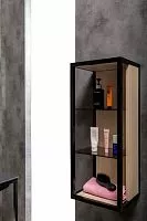 Пенал Armadi Art Loft низкий light wood полки стекло 895-L купить  в интернет-магазине Сквирел