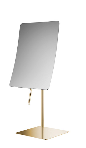 Boheme 507-G Зеркало косметическое, настольное, квадратное, золото купить в интернет-магазине Сквирел