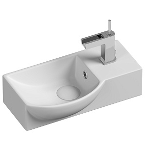 Ceramica Nova CN6039L Element Умывальник подвесной, чаша слева, 40х22 см, белый