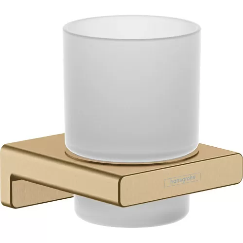 Hansgrohe 41749140 AddStoris Стакан для зубных щеток, шлифованная бронза купить в интернет-магазине Сквирел