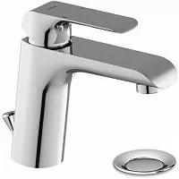 Ravak X070117 Flat FL 013.00 Смеситель для умывальника, с донным клапаном, хром