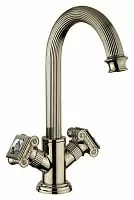 Cezares OLIMP-LS2-02-Sw Смеситель для раковины, с донным клапаном, бронза/ручки Swarovski
