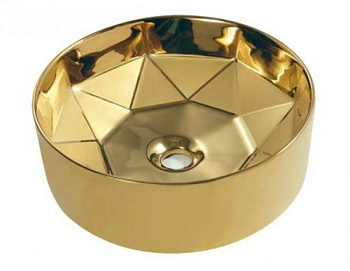 Раковина 40*14 Armadi Art Грань Золото 864