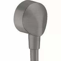 Hansgrohe 27454340 Fixfit Шланговое подсоединение, шлифованный черный хром