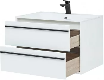 Aquanet 00253903 Lino Тумба под раковину, подвесная, 79х50 см, белая
