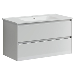 Sancos CN90W Cento Тумба под раковину 89х45 см, подвесная, белый глянец