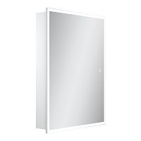 Sancos CU600 Cube Зеркальный шкаф для ванной комнаты 60х80 см, с подсветкой, белый