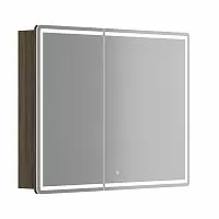 Sancos MI100ECH Mirror Зеркальный шкаф для ванной комнаты 99х74 см, с LED подсветкой, дуб чарльстон купить  в интернет-магазине Сквирел