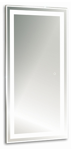 Azario ФР-00002159 Лира Зеркало подвесное, с подсветкой, 45х150 см, белое купить  в интернет-магазине Сквирел