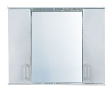Loranto CS00060049 Модерн Зеркальный шкаф, 90х74 см, белый