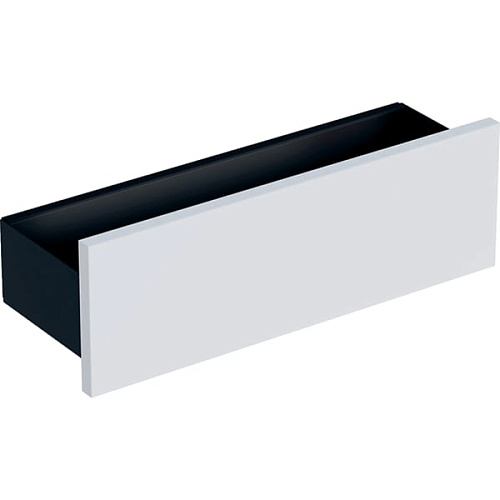 Geberit 500.362.00.1 Smyle Square Настенная полка, 45х14.8х15 см, темно-серый/с порошковой окраской, матовый белый/блестящая лакированная
