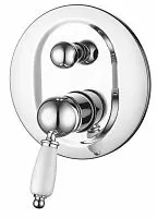 Caprigo 02-551-сrm Adria-Uno Смеситель для душа с девиатором, встраиваемый, хром