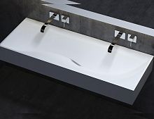 Salini 1401201MRH Sonata Раковина подвесная, материал S-Stone, 120х45 см, белая