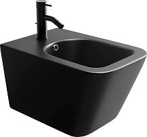 Ceramica Nova CN3008MB Metric Биде подвесное, донный клапан, 34.5х51 см, черный матовый Ceramica Nova CN3008MB Metric Биде подвесное, донный клапан, 34.5х51 см, черный матовый