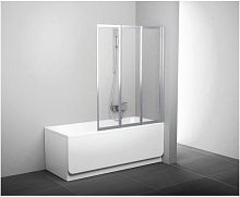 Ravak 7QRA0103Z1 VS2-100 R Шторка для ванны складная 10°, белый + транспарент