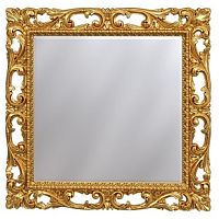 Caprigo PL109-ORO Зеркало в Багетной раме, 100х100 см, золото купить  в интернет-магазине Сквирел