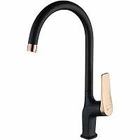 Lemark LM3705BLR Bronx Смеситель для кухни, черный/золото
