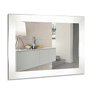 Azario ФР-00001452 Норма Зеркало подвесное, с подсветкой, 100х80 см, белое купить  в интернет-магазине Сквирел
