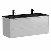 Sancos CN120-2W Cento Тумба под раковину 119х45 см, подвесная, белый глянец купить  в интернет-магазине Сквирел