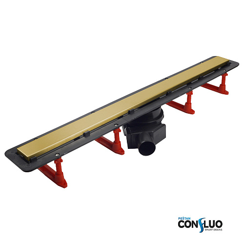 Pestan 13701225 Confluo Frameless Line Душевой лоток, золото